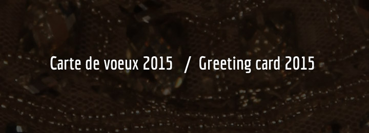 Carte de voeux 2015 / Greeting card 2015 Carte de voeux 2015 / Greeting card 2015